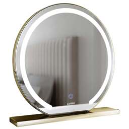 CARME Home Eden LED Gold Frameless Touch Sensor Light Mirror - Size: 16 x 57.5 x 57.5cm - Wilko - thumbnail 1