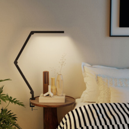 HOMCOM Black Adjustable Swing Arm Dimmable LED Desk Lamp - Size: 7 x 16 x 50cm - Wilko - thumbnail 5