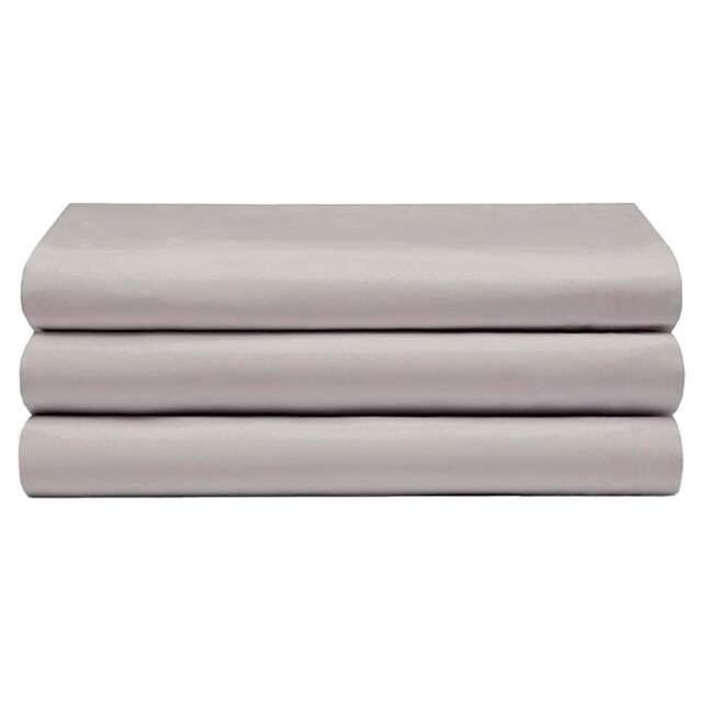 Serene Double Mushroom Flat Bed Sheet - Brown - Wilko - image 1