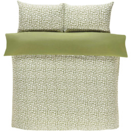 Rapport Home Pebbles Single Green Duvet Set - Wilko - thumbnail 3