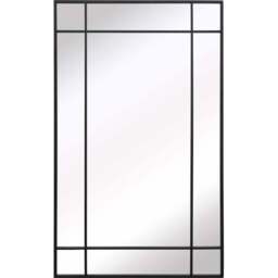 The Fenestra Black Wall Mirror 200 x 120cm - MirrorOutlet - Wilko