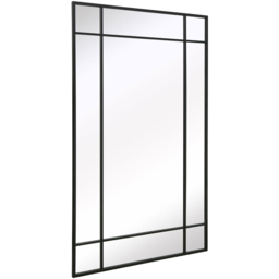 The Fenestra Black Wall Mirror 200 x 120cm - MirrorOutlet - Wilko - thumbnail 4