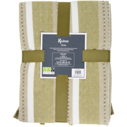 Roscoe Stripe Throw Green - Size: 170 x 130cm - Divante - Wilko - thumbnail 5