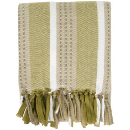 Roscoe Stripe Throw Green - Size: 170 x 130cm - Divante - Wilko - thumbnail 4