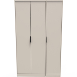 Crowndale Hong Kong Ready Assembled 3 Door Tall Kashmir Ash Wardrobe - Cream - Wilko - thumbnail 4