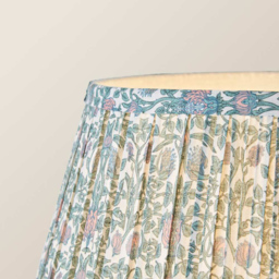 ValueLights Floral Pleated Shade Pastel Pink Bobbin LED Floor Lamp with Bulb - Size: 150 x 45 x 45cm - Wilko - thumbnail 6
