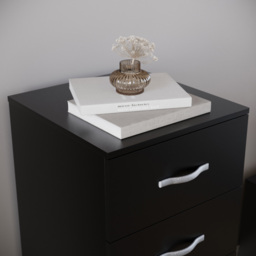 Vida Designs Riano 5 Drawer Black Narrow Chest of Drawers - Wilko - thumbnail 4
