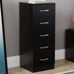 black flowy formal dresses Mid-Century Fluted 9-Drawer Extra Large Dresser Black (Set of 3) main image 0