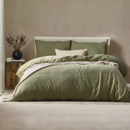 Yard Malton Double Forest Green Stripe Duvet Set - Wilko - thumbnail 1