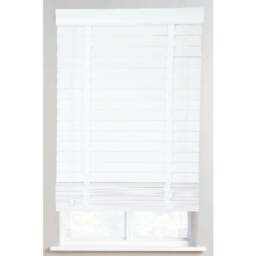 Ribbon Venetian Blind Cotton White 105cm - Wilko