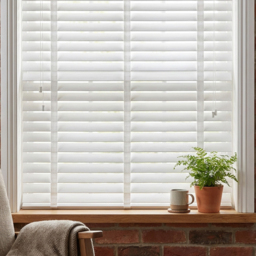 Ribbon Venetian Blind Cotton White 105cm - Wilko - thumbnail 7