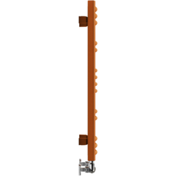 Terma Jade 921BTU True Copper Heated Towel Rail 753 x 400mm - Size: 75.3 x 40 x 6.5cm - Gold - Wilko - thumbnail 6