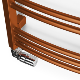 Terma Jade 921BTU True Copper Heated Towel Rail 753 x 400mm - Size: 75.3 x 40 x 6.5cm - Gold - Wilko - thumbnail 4