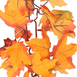 Living and Home LED Garland with Maple Leaves 170cm - Size: 10 x 170 x 10cm - Orange - Wilko - thumbnail 7