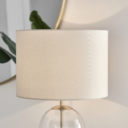 Furniturebox Honara Cream Table Lamp - Size: 36 x 36 x 61cm - Wilko - thumbnail 4