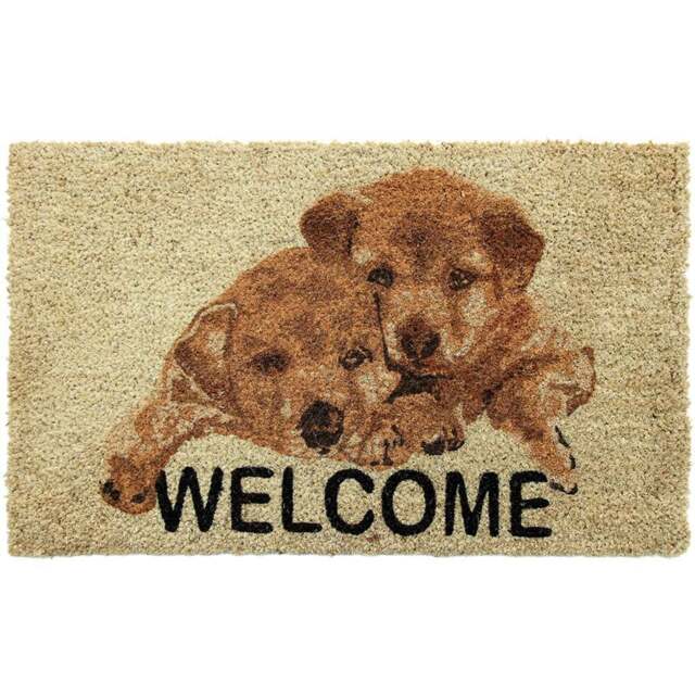 Coco & Coir Puppy Welcome Coir Door Mat 45 x 75cm - n/a - Coco & Coir ® - Wilko - image 1
