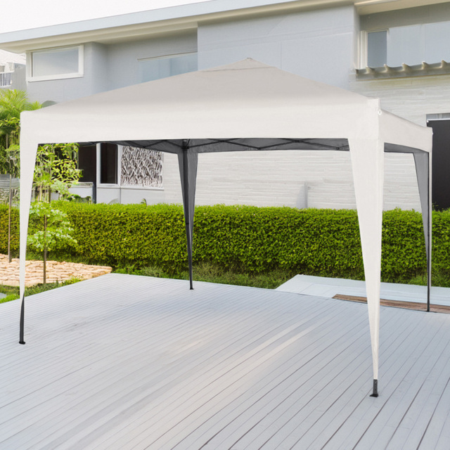 White Pop Up Outdoor Gazebo 3 x 3m - MCC - Wilko - image 1