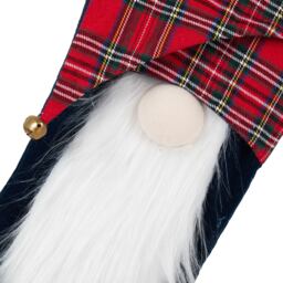 Tartan Gonk Stocking - Red - Wilko - thumbnail 3