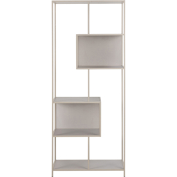 Florence Seaford 5 Shelf Tall Grey Metal Bookcase - Size: 185 x 77 x 35cm - Furniture To Go - Wilko - thumbnail 4