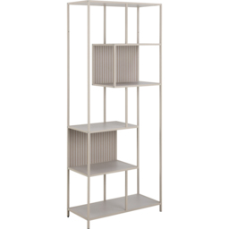 Florence Seaford 5 Shelf Tall Grey Metal Bookcase - Size: 185 x 77 x 35cm - Furniture To Go - Wilko - thumbnail 3