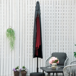 Outsunny Dark Grey Oxford Fabric Parasol Cover - Size: 56 x 56 x 220cm - Wilko - thumbnail 7