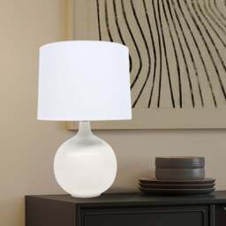 Loretta Table Lamp White - Wilko - thumbnail 3