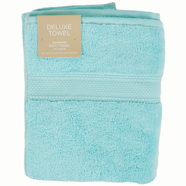Deluxe Bath Towel - Aquamarine - Wilko - image 1