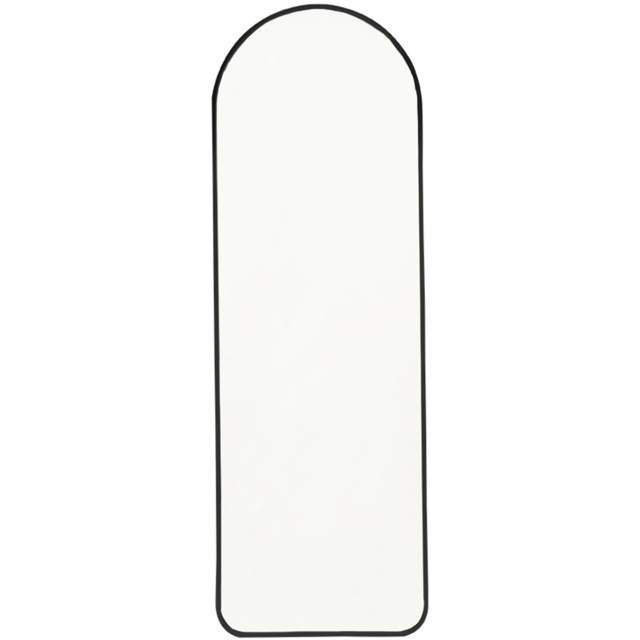 Living and Home Black Arch Oval Wall Mirror 120 x 40cm - Size: 120 x 40 x 2.8cm - Wilko - image 1