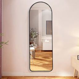 Living and Home Black Arch Oval Wall Mirror 120 x 40cm - Size: 120 x 40 x 2.8cm - Wilko - thumbnail 3