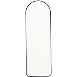Living and Home Black Arch Oval Wall Mirror 120 x 40cm - Size: 120 x 40 x 2.8cm - Wilko