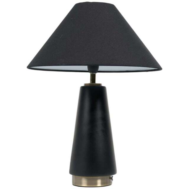 Jasper Table Lamp Black - Wilko