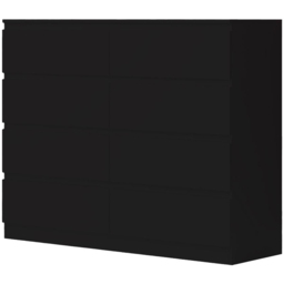 FWStyle Carlton 8 Drawer Matt Black Chest of Drawers - Wilko - thumbnail 3