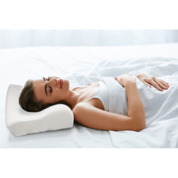 Aidapt Cooling Gel Comfort Memory Foam Contour Pillow with Removable Soft Velvet Cover - Size: 300 x 500 x 90cm - White - Wilko - thumbnail 5