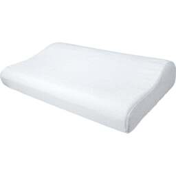 Aidapt Cooling Gel Comfort Memory Foam Contour Pillow with Removable Soft Velvet Cover - Size: 300 x 500 x 90cm - White - Wilko