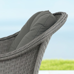 Outsunny 4 Seater Padded Cushion Conversation Rattan Garden Sofa Set - Grey - Wilko - thumbnail 4