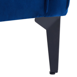Living and Home Blue Linen Sofa Chair - Size: 81 x 70 x 72cm - Wilko - thumbnail 4