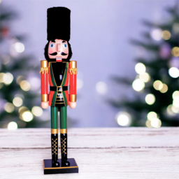 St Helens Red and Green Wooden Nutcracker 60cm - Size: 600 x 130 x 95cm - Wilko - thumbnail 3