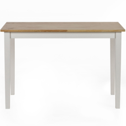Julian Bowen Linwood 4 Seater Small Dining Table White and Oak - Wilko - thumbnail 4