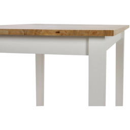 Julian Bowen Linwood 4 Seater Small Dining Table White and Oak - Wilko - thumbnail 6