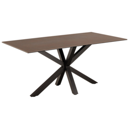 Florence Heaven 6 Seater Ceramic Dining Table Rusty Brown - Multi - Furniture To Go - Wilko - thumbnail 3