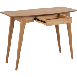 Florence Woodstock Single Drawer Office Desk Oak - Brown - Furniture To Go - Wilko - thumbnail 6