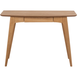 Florence Woodstock Single Drawer Office Desk Oak - Brown - Furniture To Go - Wilko - thumbnail 4