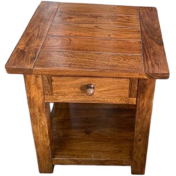 Acacia Home Brown Wooden Table - Size: 55 x 50 x 50cm - Wilko - thumbnail 3