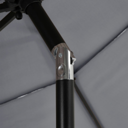 Living and Home Light Grey 3 Tier Crank and Tilt Parasol 3m - Wilko - thumbnail 4