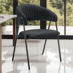 tectake Bedano Set of 2 Black Dining Chair - Wilko - thumbnail 1