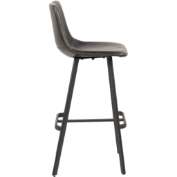 Florence Oregon Black Bar Stool Set of 2 - Furniture To Go - Wilko - thumbnail 5