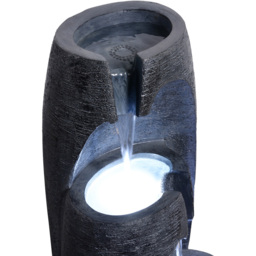 Teamson Home Black Modern 3-Tier Cascading Urn Outdoor Fountain 28 inch - Size: 70.51 x 35.99 x 35cm - Wilko - thumbnail 5