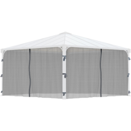 Palram Canopia 2.14 x 4.36m Square Gazebo Net - Size: 0.1 x 436 x 217cm - Grey - Wilko