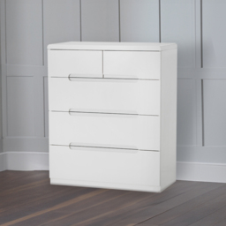 Julian Bowen Manhattan 5 Drawer White Chest of Drawers - Wilko - thumbnail 6