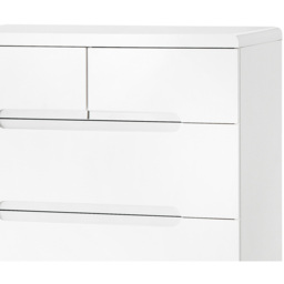 Julian Bowen Manhattan 5 Drawer White Chest of Drawers - Wilko - thumbnail 4